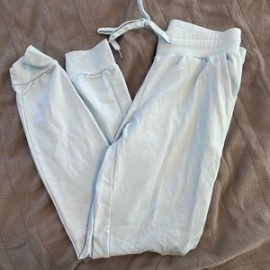 Light blue buff bunny joggers